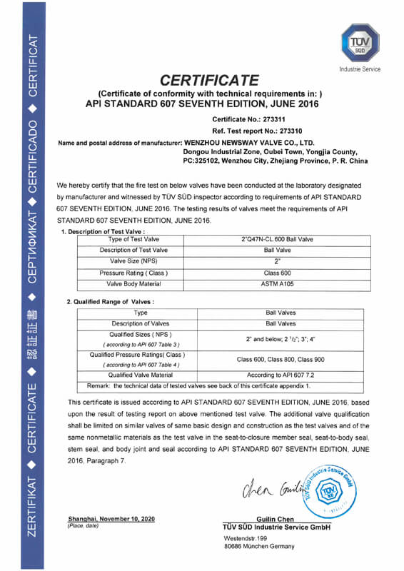 What is API 607 Fire Safety Test Standard and Certification